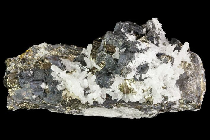 Pyrite, Sphalerite and Quartz Association - Peru #71379